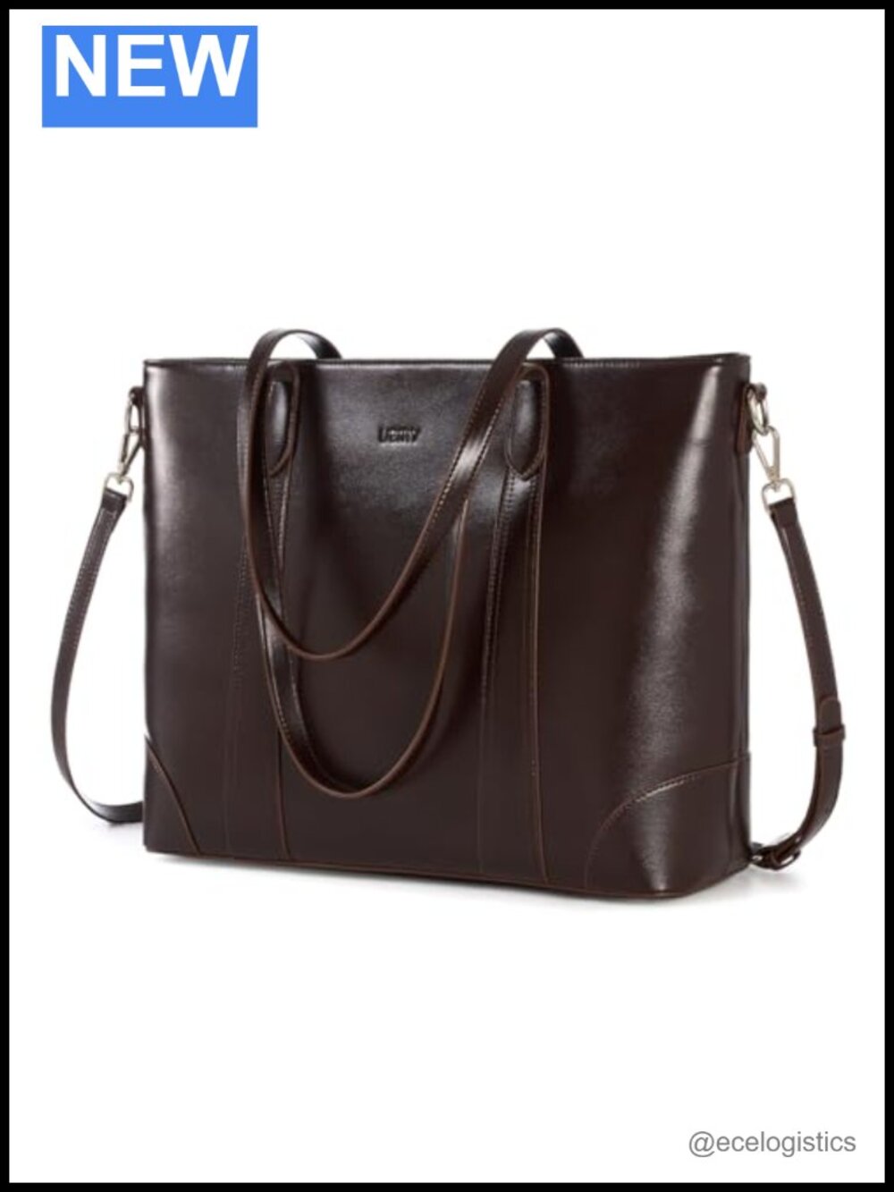 Genuine Leather Tote Bag for Women, Large Tote Purses with Zipper, Work